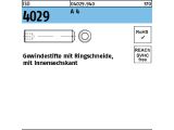 500 x ISO 4029 Gewindestift mit Ringschneide A4 M5x8...