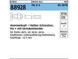 50 x Hammerkopf / Halfenschrauben Typ 28/15 M10x50...