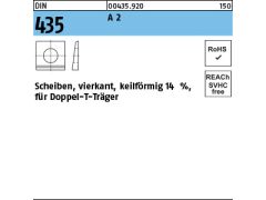 50 x I-Scheiben DIN 435 11 Edelstahl A2