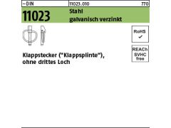 50 x Klappstecker DIN 11023(ähnl.) 6x42 verzinkt