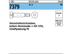 50 x Paß-Schulterschrauben ISO 7379 12 f9 M10x40 Edelstahl A2