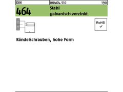 50 x Rändelschrauben DIN 464 Stahl M5x16 verzinkt