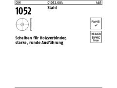50 x Scheiben DIN 1052  Stark, 14 x 58 x 6 ÜH (blank/schwarz)