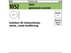 50 x Scheiben DIN 1052, 23 x 80 x 8 ÜH verzinkt