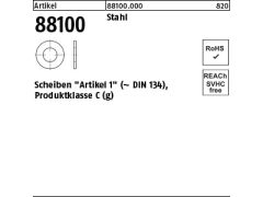 50 x Scheiben gestanzt ( ähnl. DIN 134) 36x72x5 (blank/schwarz)