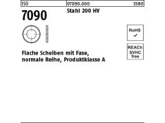 50 x Scheiben ISO 7090 M27 (28x50x4) 200 HV (blank/schwarz)