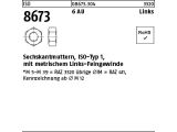50 x Sechskantmuttern ISO 8673 Kl.6 AU M18x1,5 -...