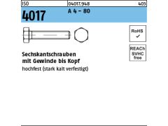 50 x Sechskantschrauben ISO 4017 M12 x 55 Edelstahl A4-80