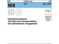 50 x Verschlußschrauben DIN 908 M30 x 1,5 Edelstahl A4