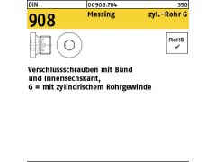50 x Verschlußschrauben DIN 908 Messing G 3/8 A