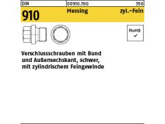 50 x Verschlussschrauben DIN 910 Messing M14 x 1,5