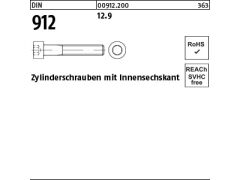 50 x Zylinderschrauben DIN 912 12.9 M12 x 110 (blank/schwarz)