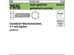 500 x 6-kt Blechschr. DIN 7976 F (Zapfen) 4,2x13 verzinkt