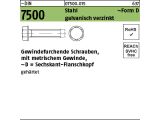 500 x Gewindef. Schr. DIN 7500 gehärtet D 6-kant...
