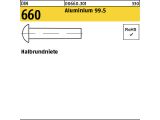 500 x Halbrundniete DIN 660 Aluminium 99.5 3 x 40