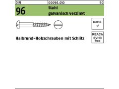 500 x Holzschrauben DIN 96 Stahl 1,6x12 verzinkt