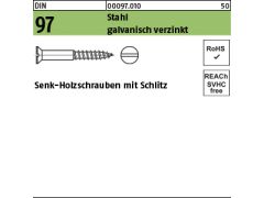 500 x Holzschrauben DIN 97 Stahl 2x16 verzinkt
