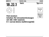 500 x Scheiben f&uuml;r Zoll Schrauben Typ A-N 3/8 (0,406 x 0,812 x 0,065)