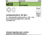 500 x Sechskantmuttern ISO 4032 Kl.10 M10 Zinklammellen