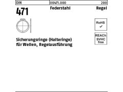 500 x Sicherungsringe DIN 471 Federstahl 25 x 1,2 (blank/schwarz)