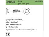 500 x Spanplattenschrauben Senkkopf CE 4x45/27 -T20 TG Gelb verzinkt