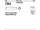 500 x Spiral-Spannstifte DIN 7343 Federstahl 4x10