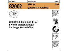 1 x LINDAPTER GT B L, M24 galv. verzinkt, lang