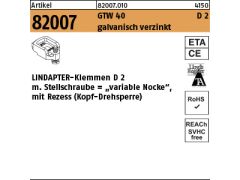 1 x LINDAPTER GT D2 M20 galv. verzinkt