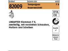 1 x LINDAPTER GT F 9 M12 feuerverzinkt, komplett