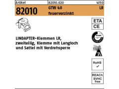 1 x LINDAPTER GT LR M20 feuerverzinkt, 2 Teile