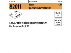 1 x LINDAPTER Stahl CW M10 galv. verzinkt