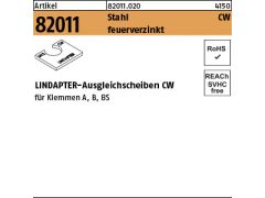 1 x LINDAPTER Stahl CW M24 feuerverzinkt