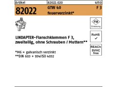 1 x LINDAPTER Flanschkl. GT F3 M10 feuerverzinkt, 2 teilig
