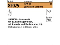 1 x LINDAPTER GT LC M 6 galv. verzinkt