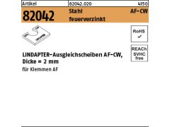 1 x LINDAPTER St. AF M 20 CW Scheiben, feuerverzinkt