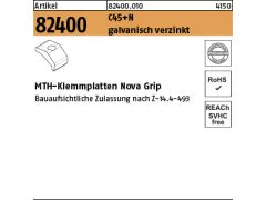 40 x MTH-Klemmplatte Nova Grip Ü C45+N M20 verzinkt