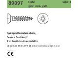 1000 Stück Spanplattenschrauben Senkkopf CE  3 x 16...