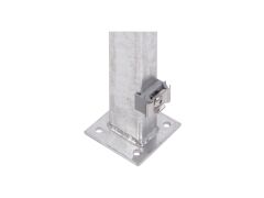 Zaunpfosten zum aufschrauben, Feuerverzinkt - 900mm für 800mm Zaunfeldhöhe