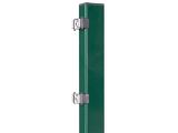 kurzer Zaunpfosten, Grün mit Bodenplatte - 700mm für 600mm Zaunhöhe