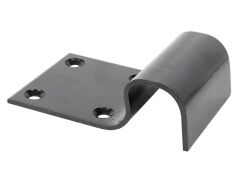 Auflaufstütze, schwarz, zum Aufschrauben 50x90mm