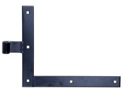 Fensterladen Winkelband, gerade, oben, Schwarz 250x300