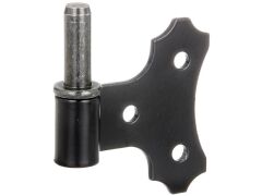 Kloben mit Zierplatte, Schwarz zum Anschrauben 14/94x94