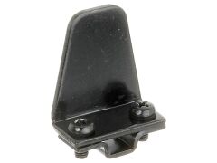 Anschlag/Fenster-Feststeller, Marseillais, eckig, schwarz 40mm