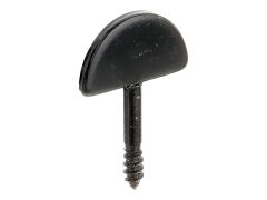 Anschlag/Fensterladen, gerade, schwarz, zum Einschrauben