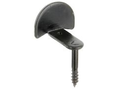 Anschlag/Fensterladen, abgewinkelt, Schwarz, zum Einschrauben 26mm