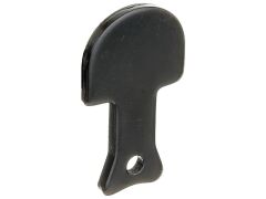Anschlag/Fensterladen, gerade, Schwarz, zum Einmauern 28mm
