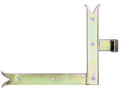 Fensterladen-Winkelband, Karpfenschwanz, unten, blau verzinkt, 250x300