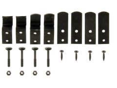 Zubehör-Set/Sicherheits-Stange Vierkant, Schwarz