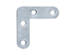 Möbelwinkel, abgerundete Enden, blau verzinkt, 40x40x12