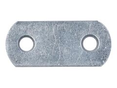 Flachverbinder, abgerundete Enden, blau verzinkt, 16x40